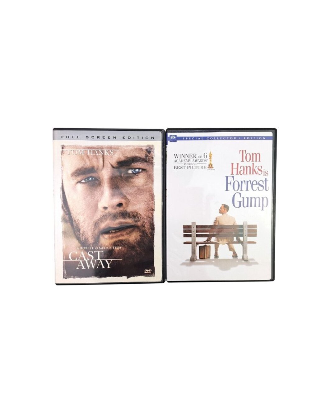 Cast Away & Forrest Gump DVD Movies Lot Tom Hanks Special Collector's Edition